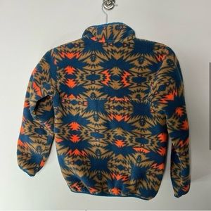 Patagonia synchilla fleece patterned pullover jacket
